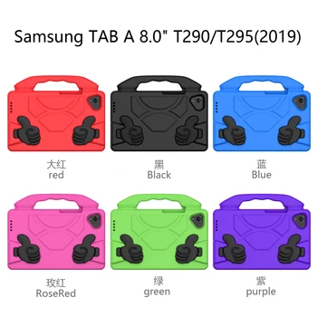 Samsung Galaxy Tab 8.0 2019 SM-T290 SM-T295 Tablet Atveju, atsparus smūgiams Vaikai Saugiai EVA Putų Stovėti Visą Kūną Apima Vaikams