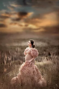 Elegantiška Susiėmę Motinystės Vestuvių Suknelės Plius Dydžio Seksualus Plyšio Reljefiniai Rankovėmis Elastinga Užsakymą Moterų Undinė Šalis Suknelės