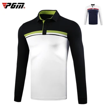 1 Gabalas golfo drabužių PGM golfas ilgomis rankovėmis marškinėliai vyriški rudens ir žiemos drabužių lauko sporto atvartas, šiltų drabužių