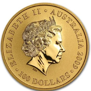 2009 m. kengūros .999 1 uncija aukso monetos rūšiuojami pagal PF70