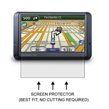 3* Aiškus LCD PET Plėvelė Anti-Scratch Screen Protector Cover Garmin Nuvi 255W 255WT 265W 265WT Aviacijos GPS