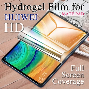 2vnt/daug V6 10.4 Ekrano apsaugos Huawei M6 8.4 Colių HD Ultra-Plonas Minkštos TPU Hidrogelio Kino Kapitono Pad Pro 10.8 Visu