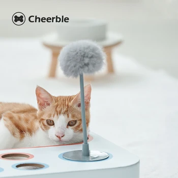 Cheerble Erzinti Cat Stick Natūralaus Triušio Plaukų Katė Žaislas Katei 