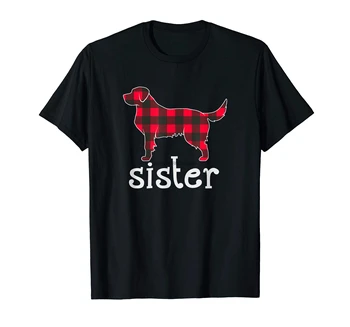 Raudonas Pledas Sesuo T-Shirt-Juoda Labradoro Kalėdų Atitikimo Šeimos Pajama T-Shirt-vyriški