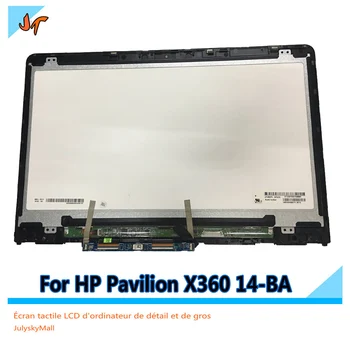 LCD jutiklinis ekranas skaitmeninis keitiklis asamblėjos + rėmas B140XTN02. E N140HCE-EBI LP140WF6 SP C2 hp Pavilion X360 14-ba serijos replacemen