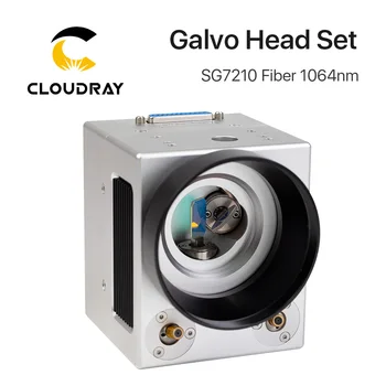Cloudray 1064nm Pluošto Lazerinio Skenavimo Galvo Galvos SG7210 SG7210R Įvesties Aperture10mm Galvanometras Skaitytuvas su Energijos Tiekimo Komplektas