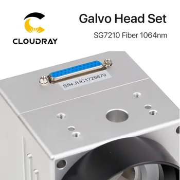 Cloudray 1064nm Pluošto Lazerinio Skenavimo Galvo Galvos SG7210 SG7210R Įvesties Aperture10mm Galvanometras Skaitytuvas su Energijos Tiekimo Komplektas