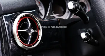 Raudona Oro Ventiliacijos Angos Žiedas Dangtelis Apdaila 4pcs Mercedes Benz GLK X204 2013-M. Automobilių accesories interjero Automobilių apdailos