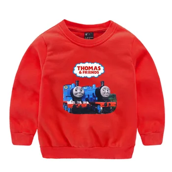 Thomas ir draugai, vaikų drabužiai mados cartoon vaikų medvilnės ilgomis rankovėmis džemperis berniukams ir mergaitėms atsitiktinis viršūnės