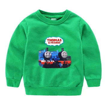 Thomas ir draugai, vaikų drabužiai mados cartoon vaikų medvilnės ilgomis rankovėmis džemperis berniukams ir mergaitėms atsitiktinis viršūnės