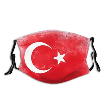 Turkijos Vėliava Juokinga Spausdinti Daugkartinio Naudojimo Kd2.5 Filtras Veido Kaukė Turkijos Vėliavos Valstybės Nacionalinis Islamo Pusmėnulis Kultūros Tautos Sąvoka