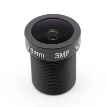 HD 3mp 3.6 mm 128 Laipsnių Plataus Kampo VAIZDO IR Valdybos Objektyvas 3.0 MP IP Objektyvas M12 Saugumo IP kameros