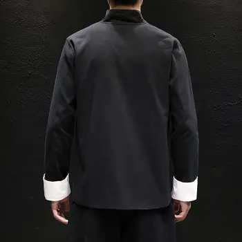 MrGoldenBowl Vyrų Negabaritinių Kinų Stiliaus Švarkai Streetwear Vyrų Atsitiktinis Palaidų Klasikiniai Paltai 2020 M. Rudenį Vyrų Mados Striukės