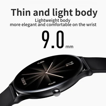 2021 Ultra Plonas Smart Watch Vyrai Moterys Visiškai Jutiklinį Ekraną, 