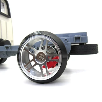 Metalo Ratlankio ir Sunkiai Modelis Drift Padangos Padangų Komplektas su 5mm iki 12mm Combiner už WPL D12 1/10 RC Automobilių Dalys