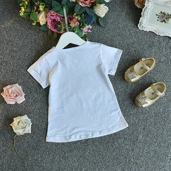 2019 atsitiktinis mergaičių drabužių rinkiniai vaikų gėlių trumpomis rankovėmis viršūnes + Džinsinis spausdinti sijonas 2 vnt tiktų vaikams drabužių