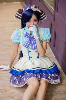Patinka Gyventi Cosplay Tojo Nozomi Suaugusiųjų Princesė Belle Suknelė Japonų Anime Kostiumais Saldus Lolita Dress Love Live Cosplay Nozomi