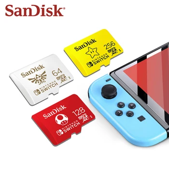 SanDisk Nintendo Perjungti Atminties Kortelė 256 GB 128GB 100MB/s Micro SD Kortelės 4K Ultra HD UHS-1 