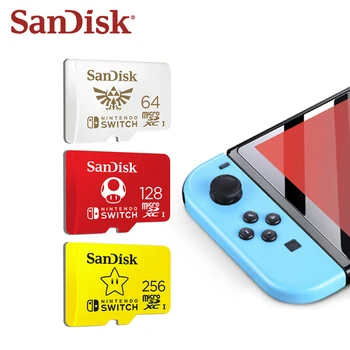 SanDisk Nintendo Perjungti Atminties Kortelė 256 GB 128GB 100MB/s Micro SD Kortelės 4K Ultra HD UHS-1 