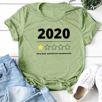 2020 Labai Blogai nepatarčiau Spausdinti marškinėliai Moterims Vasaros Grafinis Tee Streetwear Viršūnes Paaugliams Prarasti Harajuku Drabužius Femme