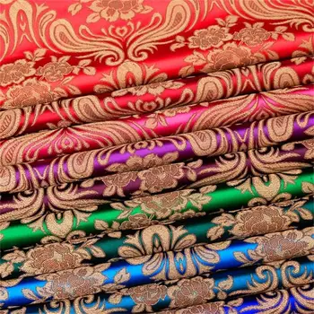 Brokatas medžiaga Cheongsam ir Kimono medžiagos satino audinio siuvimo DIY