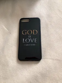 Dievas yra meilė krikščionių biblija minkštas pusėje telefoną 
