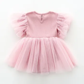 Vasaros Newbron Baby Girl Dress Šalies Vakarą Princesė Tiulio Suknelės Mergaičių Drabužius Dovana