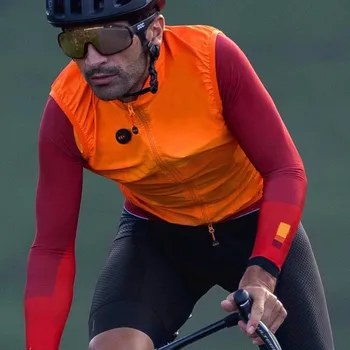 Orange rudenį aukščiausios kokybės PRO komandos lengvas vėjo dviračių gilet vyrų ar moterų dviračių tvora vest mtb vėjo liemenė