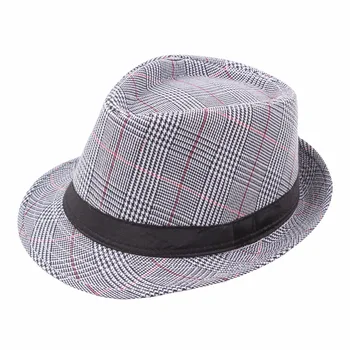 Top hat vidutinio amžiaus pavasario ir vasaros mados ponas hat džiazo skrybėlę lauko saulės skrybėlę Britų retro skrybėlę