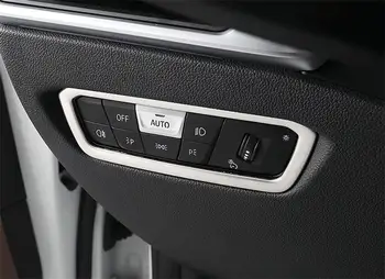 BMW G20 G28 Automobilių Žibintų Vidinį Jungiklį Mygtukai Rėmo Dekoratyvinės Apdailos Apima Nerūdijančio Plieno Vidaus Apdailos Auto Accessoriess
