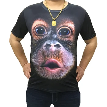 2020 Naujas Vasaros juokinga 3d t shirts Gorila Gyvūnų Spausdinti marškinėliai homme Mados Prekės ženklo Viršūnes Hip-Hop Streetwear Plius Dydis S-6XL