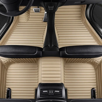 Aukštos kokybės odos 5 Sėdynės automobilio grindų kilimėlis honda jazz tinka cr-v, cr-z 