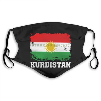 Veido Kaukė Kurdistano Kurdų Vėliavos Derliaus Nelaimę Amžiaus Atrodyti Juokingas Naujovė Skalbti Pusę Veido Vyrams Moterys, Ponios 