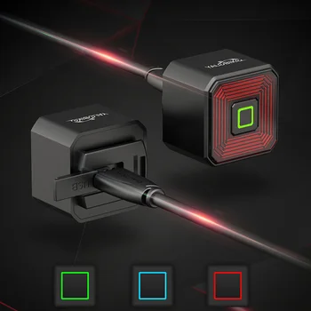 Smart Dviračių LightIntelligent LED Stabdžio Jutiklis Dviratį Uodegos Šviesos USB Įkrovimo MTB užpakalinis žibintas 6 Režimo Dviračių Įspėjamasis Žibintas Galinis