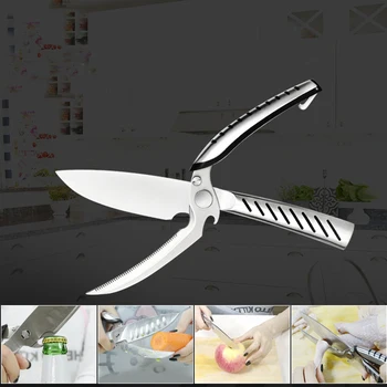 Nauji Karšto virtuvė, multi-funkcija žirklės vokietijos nerūdijančio plieno vištienos kaulų žirklės monstras žirklės chef peilis virtuvės įrankiai