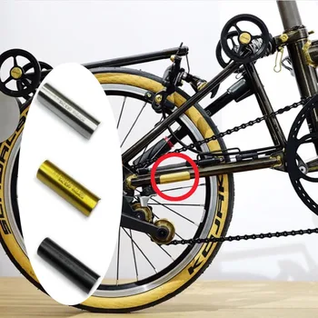 3-color sulankstomas dviratis titano lipdukas, skirtas brompton dviratį auksas, sidabras juoda 1.4 g