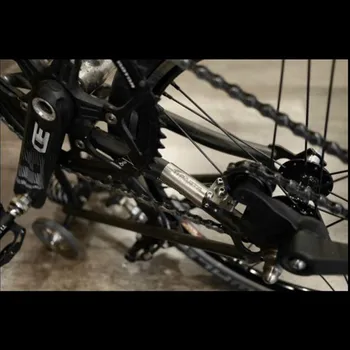 3-color sulankstomas dviratis titano lipdukas, skirtas brompton dviratį auksas, sidabras juoda 1.4 g