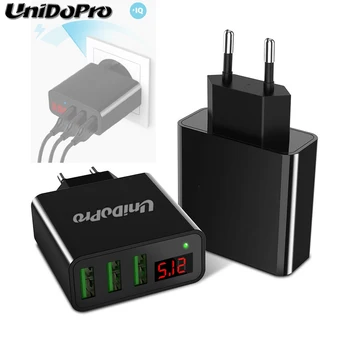 Unidopro 3-Port USB ES Prijunkite KINTAMOSIOS srovės Kroviklis Teclast X10/X16 Plius X80 Galia/Pro/Plus 2.4 Kelionės Chargeur w/ LED Ekranas
