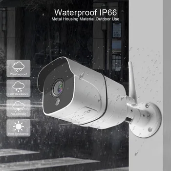 HD 1080P Wifi Home Security, IP Kamera, Wireless Lauko Dviejų krypčių Garso 2MP Bullet Kameros Vandeniui Naktinio Matymo infraraudonųjų SPINDULIŲ 20M ONVIF APP