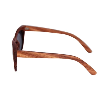 Medinis rėmas Derliaus Poliarizuoti akiniai nuo saulės moteriški vyrai ovalo formos Giliai spalva saulės akiniai Paplūdimio Anti-UV aukštos kokybės akiniai