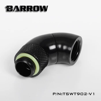 Barrow G1 / 4 Balta Juoda Sidabro Dual Pasukimo 90 Laipsnių pasukti IG1 / 4 extender vandens aušinimo detalės TSWT902-V1