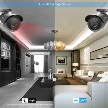 LOXCAM H. 265+ 5MP Ultra HD 8CH 5MP DVR rinkinys, CCTV Apsaugos Sistema, Lauko 5MP EXIR Naktinio Matymo Kamera, Vaizdo Stebėjimo komplektas P2P