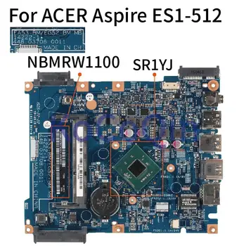 KoCoQin Nešiojamojo kompiuterio plokštę ACER Aspire ES1-512 Celeron N2840 Mainboard NBMRW1100 14222-1 SR1YJ DDR3