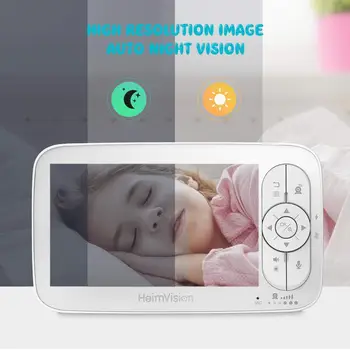 HeimVision HMA36MQ 5.0 Colių Kūdikio stebėjimo Kamera Bevielio Vaizdo Auklė 720P HD Saugumo Naktinio Matymo Temperatūrą Miego Kamerą