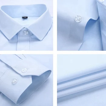 MFERLIER vyrų marškinėliai classic spausdinti 10XL ilgomis rankovėmis rudenį aukštos kokybės didelio dydžio big 8XL suknelė marškiniai oficialų palaidinė medvilnės 12XL