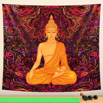 Indijos Budos Meditacijos Čakros Namų Dekoro Gobelenas Hipių Bohemijos Dekoro Mandala Miegamasis Lapas Jogos Kilimėlis Sofos Antklodė