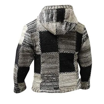 2020 M. Rudens Žiemos Mens Cardigan Megztinis Kailis Kratinys Megzti Outwear Su Kišenėje Vyrų Šiltas Vilnos Megztinis Džemperis Megztinis