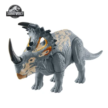 Juros periodo Pasaulio Žaislų Dinozaurai Strike Sinoceratops Horned Dragon Kreidos Stovykla Garso Efektai Dinozaurų Vaikams Žaislas GMC98
