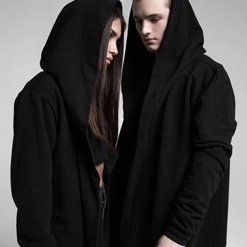 Vyrai punk stiliaus juoda assassin gobtuvu hoodies palaidinės 2019 m. pavasarį Gotikos apsiaustu vyrai moterys unisex hoodie streetwear HD42