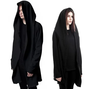 Vyrai punk stiliaus juoda assassin gobtuvu hoodies palaidinės 2019 m. pavasarį Gotikos apsiaustu vyrai moterys unisex hoodie streetwear HD42